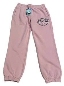 NWT Billionaires Boys Club Logo Cotton Jersey Jogging Bottoms Pink M Rrrp £165 - Picture 1 of 24
