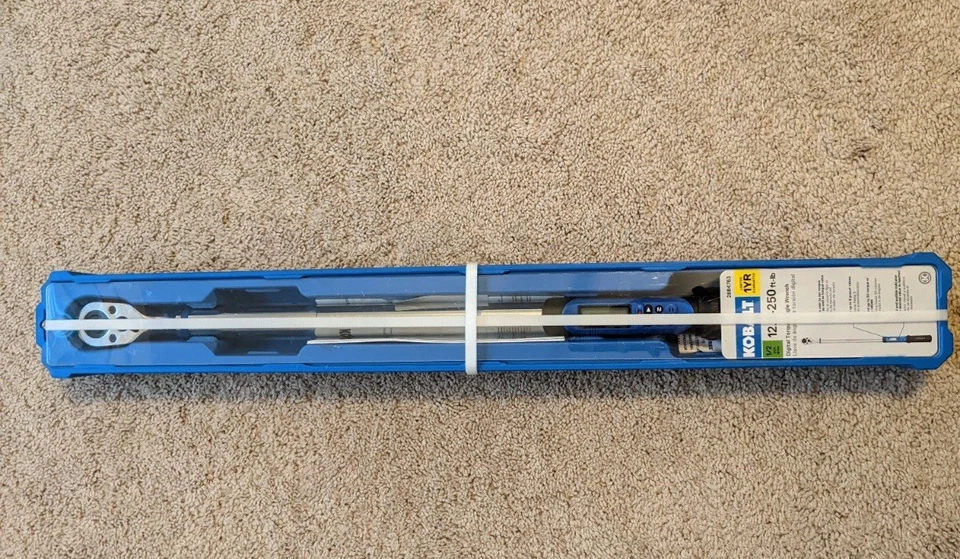 NEW Kobalt 1/2"-drive digital torque wrench 12.5-250 ft-lbs, 2884763 Model 81732 - Image 1 of 4