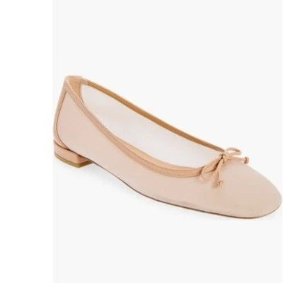 NEW Stuart Weitzman Mesh Ballet Flats Womens 9 Beige Chic Quiet Luxury Designer  - Image 1 of 4