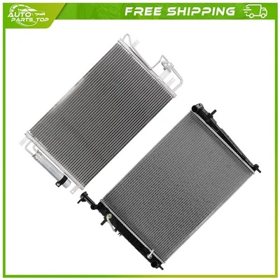 Aluminum Radiator and AC Condenser Cooling Kit For 2005-2008 2009 Hyundai Tucson - Image 1 of 4
