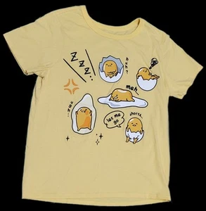 Gudetama The Lazy Egg T-Shirt Yellow Japanese Large NWOT - Picture 1 of 6