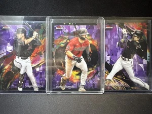 Juego Topps Finest Corbin Carroll púrpura 2024 raro/125 poco común/200 común/250 - Imagen 1 de 4