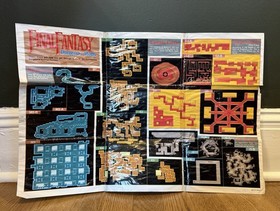 Final Fantasy I Dungeon Maps, Magic/Items Chart NES-FF-USA(A) 1990 Nintendo NES