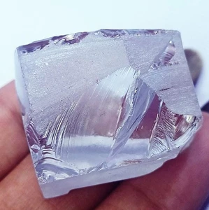 Natural White Zircon Rough 383.60 Ct Loose Gemstone With Certificate - Picture 1 of 6