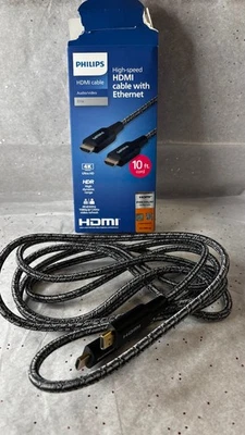 Philips 10' Elite Premium High-Speed HDMI Cable with Ethernet,  4K@60Hz - Braide - Image 1 of 3