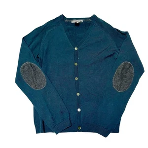 Bonpoint Wool Patch Elbow Cardigan Sweater Size 12  - Picture 1 of 6