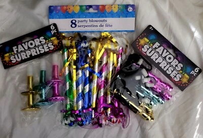 LOTE de 20 piezas surtidas de suministros para fiestas fabricantes de ruido AÑOS NUEVOS  Foto 1 de 4