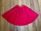 Pinup Girl Clothing Jenny Full Skirt Red Sateen S / XS