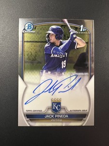 2023 Bowman Chrome JACK PINEDA 1st Bowman On Card Auto Card CPA-JPI - ROYALS