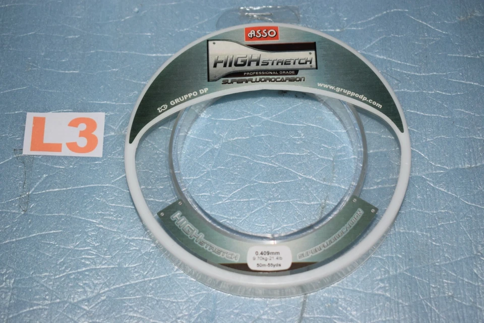 Super Fluorocarburi High Stretch ASSO 0.409mm 9.70kg 50m Nuovo - Immagine 1 di 1