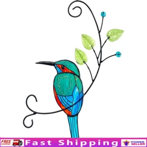Stained Glass Window Hanging Bird Suncatcher Ornament Hangings Garden Decor - Picture 1 of 10