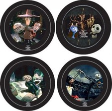 2003 10th Anniversary Nightmare Before Christmas Dinnerware Plate Set of 4