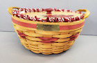 Longaberger Christmas Collection 1999 Popcorn Basket Combo Liner protector lid