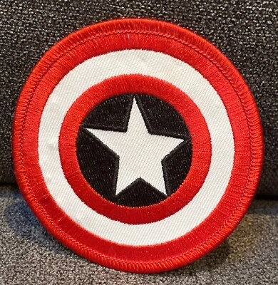 Marvel Captain America Shield Logo Iron On Patch - Image 1 of 4