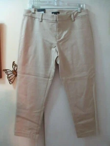 Tommy Hilfiger Beige Crop Leg Pants (sits below the waist) Size 6 New w/Tags - Picture 1 of 6