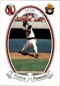 1986 Angels Smokey Baseball Card #17 Jim Slaton OVERSIZED