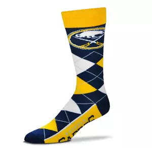 Calcetines de equipo de hockey Buffalo Sabres de línea de arcila marina y dorada - Imagen 1 de 1