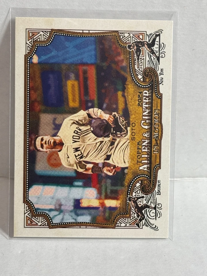 2024 Topps Allen & Ginter #IA-26 Juan Soto In Action SP Case Hit Yankees - Image 1 of 1