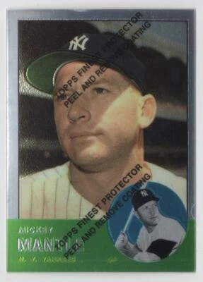 1996 Topps Mickey Mantle Finest Mickey Mantle Yankees #6 R86 - Image 1 of 2