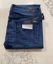 NWT Fidelity BELVEDERE High Rise Ultra Slim Jeans Startlet Blue Size 29