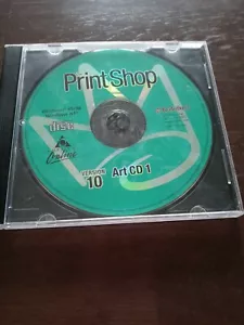 Broderbund The Print Shop Version 10 Art CD 1 PC Windows 95/98 - Picture 1 of 3