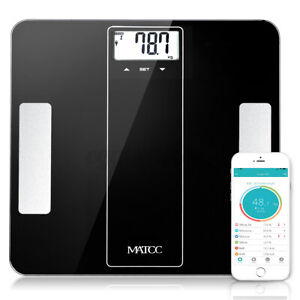 bluetooth Weighing Digital Scales bluetooth Smart Body Fat Monitor BMI Glass