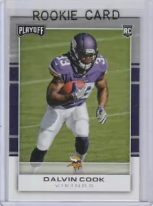 DALVIN COOK ROOKIE CARD 2017 Playoff RC Minnesota Vikings Football MINT LE! - Picture 1 of 2