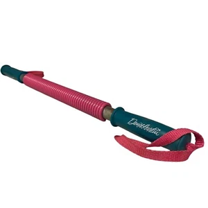 DENISE AUSTIN Hot Pink & Teal Blue Resistance Tension Exercise Bar Rod VINTAGE - Picture 1 of 2