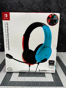 PDP LVL40 Blue/Red Over the Ear Wired Gaming Headset for Nintendo Switch*OpenBox - Picture 1 of 10