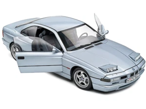 BMW 850 (E31) CSI 1992 Arctic Silver Metallic Solido 1/18 Diecast Model Car - Picture 1 of 6
