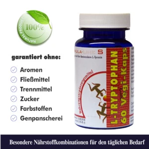 L-Tryptophan 60 Vegi-Kaps - Beste HANNES' Qualität - Bild 1 von 1