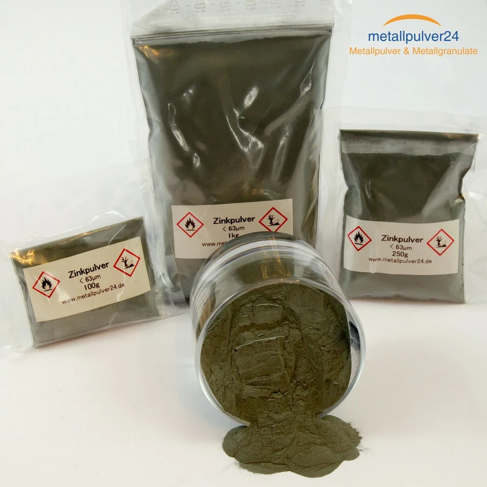 Zinkpulver, Zink-Pulver - 63 µm - Labor, Metall, Zink, p74 - Bild 1 von 1