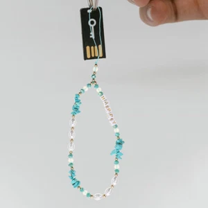 Cell Phone Holder Beaded Lanyard Phone Back Decor Lanyard Phone Holder - Zdjęcie 1 z 12