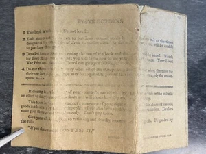 Vintage World War II Ration Book No. 3  w/ 285 Stamps, Military Memorabilia 1943 - Picture 1 of 14