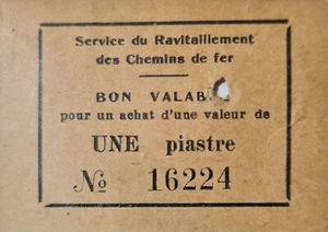Token Coupon Levant Liban Syrie Lebanon Chemin De Fer , Mess Des Sous Officiers - Picture 1 of 6