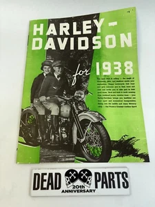 Harley-Davidson 1938 modelo de ventas folleto folleto - Imagen 1 de 5