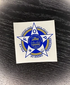 Fraternal Order Of Police Sticker Decal Supporter FOP PBA Blue Trooper Officer - Picture 1 of 1