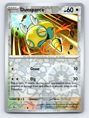 Dunsparce 128/162 - SV05: Temporal Forces Reverse Holo - Image 1 of 2