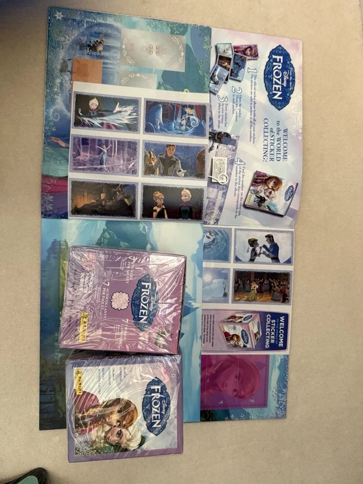 2x2013 Panini Disney Frozen Película Caja de Adhesivos Sellada de Fábrica 2x Álbumes con Pegatina Foto 1 de 1