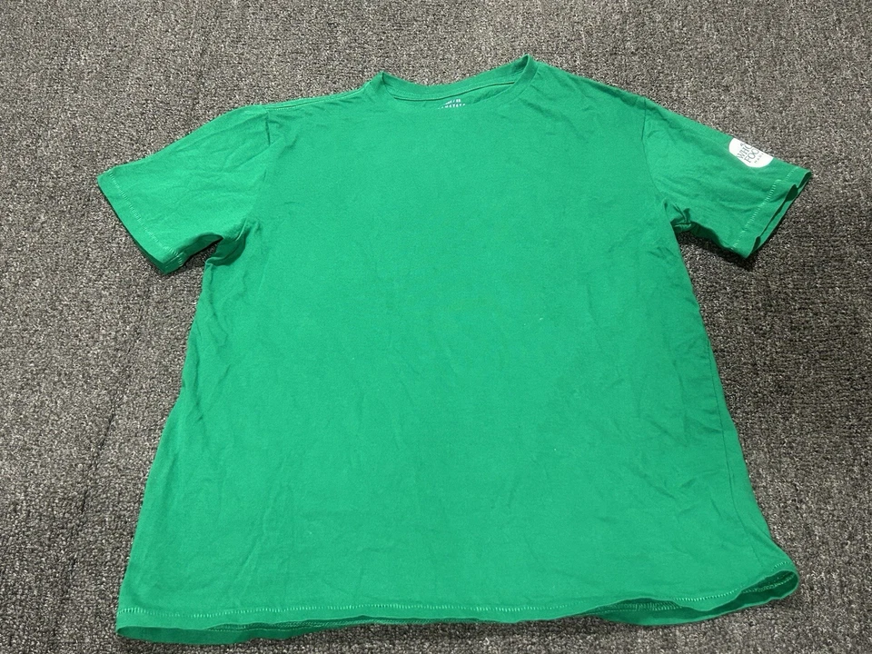 Camisa Whole Foods Market Unisex Extra Pequeña Verde Algodón Orgánico Camisa Loomstate Foto 1 de 4