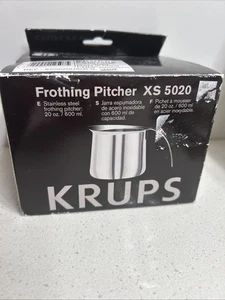 Jarra de espuma Krups XS 5020 20 oz 600 ml acero inoxidable - Imagen 1 de 6
