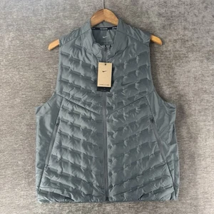 Nike Therma-Fit ADV Repel Aeroloft Down Running Vest Grey Men’s LT FB7542-084 - Picture 1 of 8