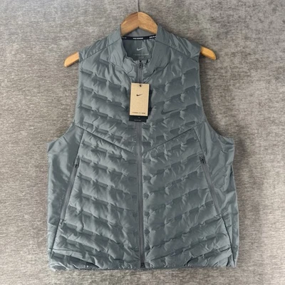 Nike Therma-Fit ADV Repel Aeroloft Down Running Vest Grey Men’s LT FB7542-084 - Image 1 of 4
