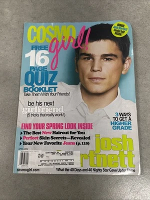 CosmoGIRL April 2002 Josh Hartnett Cover + Poster + Quiz Booklet Intact Y2K Mag Foto 1 de 4