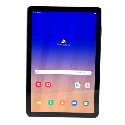 Samsung Galaxy Tab S4 64GB Wi-Fi + Cellular Unlocked Black Hairline Crack 974 - Image 1 of 4