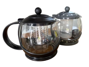 Prestige Prepology 1.2L Glass Infuser Shut Off Teapots (2) with Pyrex Glass - Picture 1 of 7