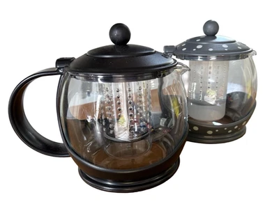 Prestige Prepology 1.2L Glass Infuser Shut Off Teapots (2) with Pyrex Glass - Image 1 of 4