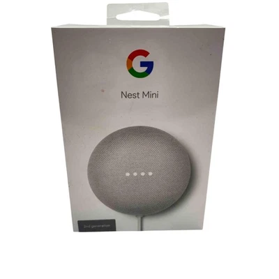 Google Nest Mini 2nd Generation Smart Speaker Chalk - Image 1 of 4
