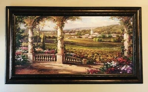 Kirkland's Autumn Portico Landscape by Rosa Chavez Framed Print 55" x 31" - Picture 1 of 18