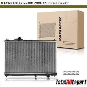 Aluminum Radiator for Lexus GS300 GS450h GS350 2007 2008 2009-2011 V6 3.5L 3.0L - Picture 1 of 8